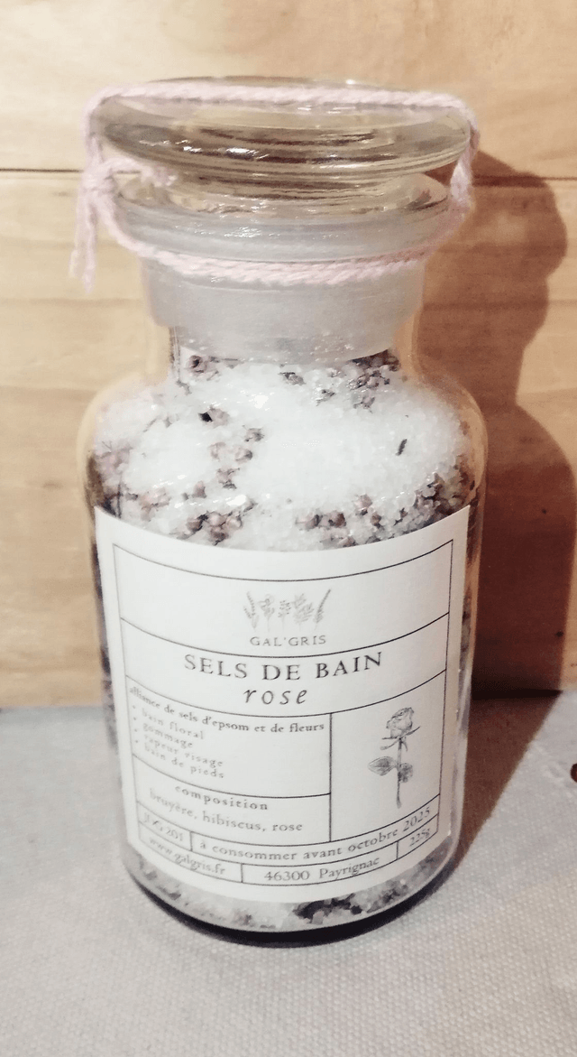 Sels de bain à la Rose
